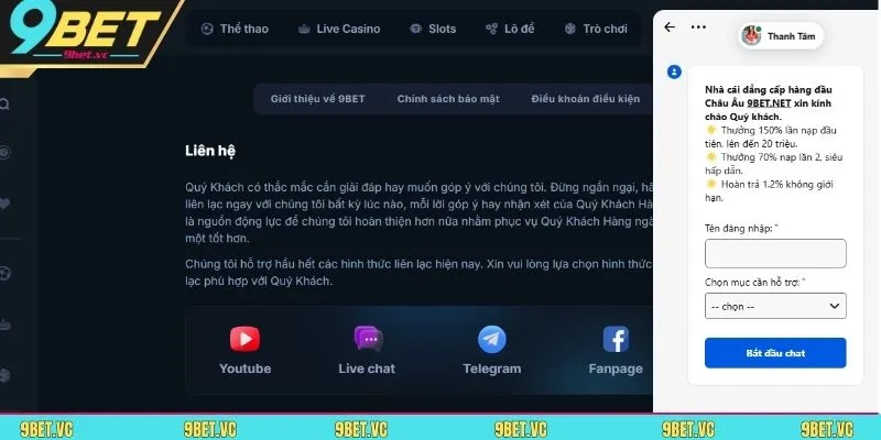 Dùng email đối với trường hợp cần cung cấp hình ảnh 