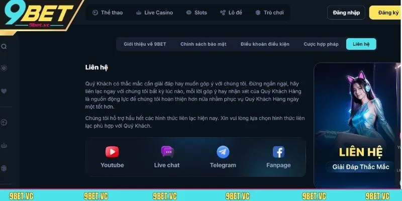 Hội viên nên dùng live chat đối với trường hợp cần phản hồi gấp 